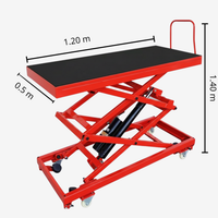 Tabouret élévateur hydraulique électrique à ciseaux – Plateforme mobile et pliable pour un accès facile