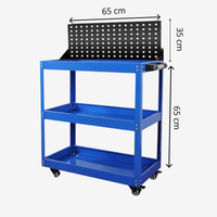 Chariot à outils en métal à 3 niveaux AH003 – robuste et pratique