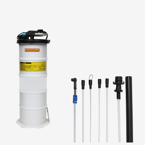 Remplisseur d'Huile pour Boîte Auto 7,5 L – Pompe Manuelle ATF avec Kit de 15 Adaptateurs – Efficace et Facile à Utiliser