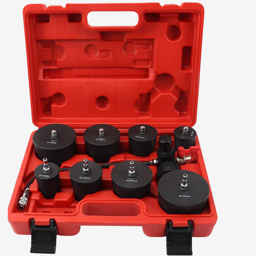 Kit professionnel de diagnostic des fuites turbo OKSTENCK – 9 pièces avec adaptateurs 35 à 90 mm