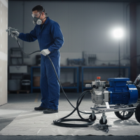 Pistolet de pulvérisation airless électrique 4000W – Puissant 4000 PSI pour applications professionnelles