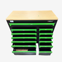 Servante WIGGLE verte à tiroirs — rangement pratique et design moderne