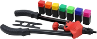 Pince à rivets de traction - 7 pièces avec mandrins interchangeables