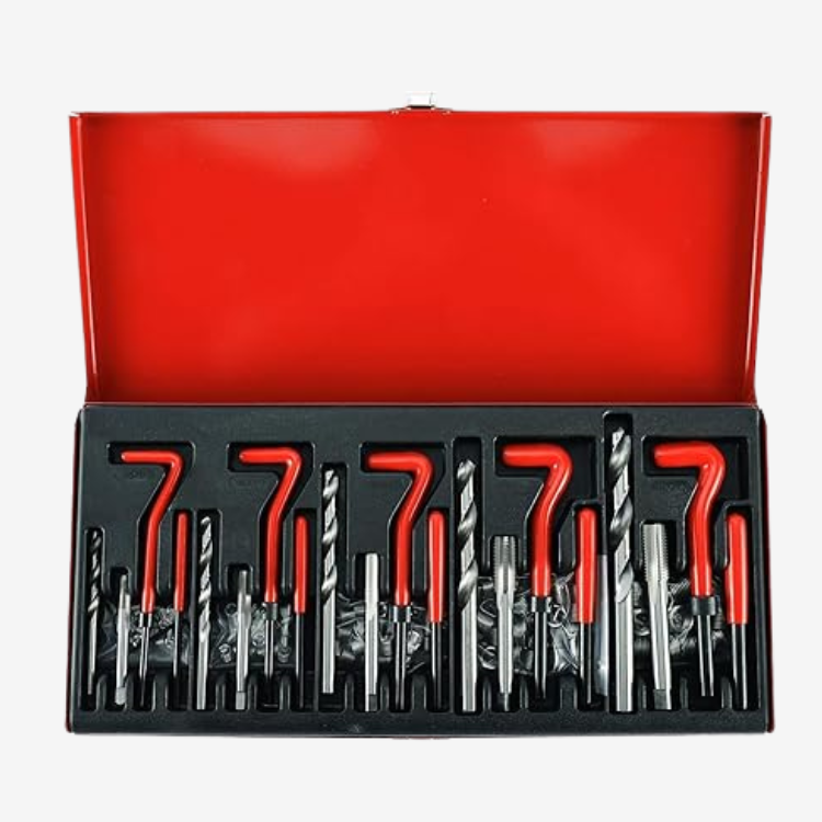 Kit Réparation Filetage Helicoil 131 pièces – M5 à M12 – Ensemble Complet