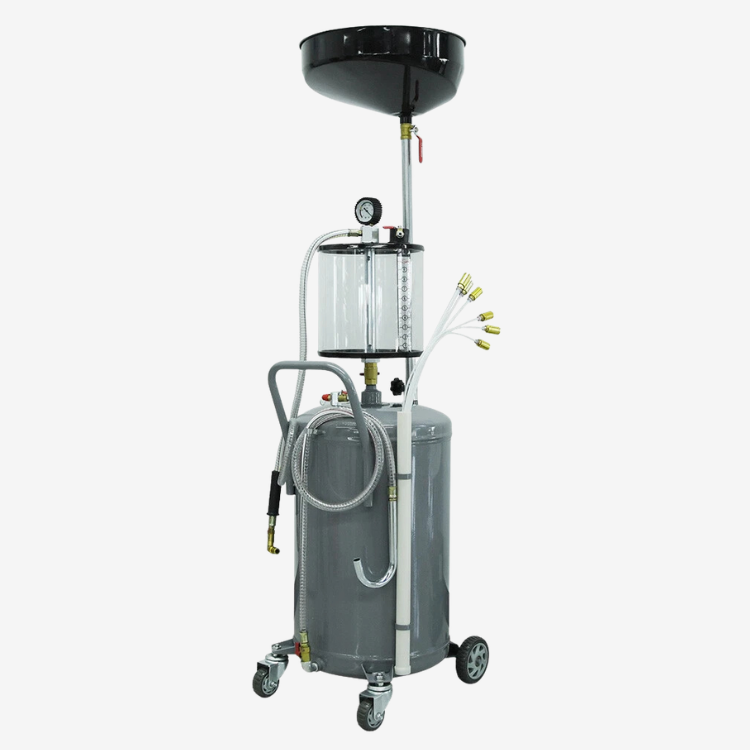 Bac de Récupération d’Huile Usagée 80 L – Réservoir de Vidange Mobile pour Garage et Atelier