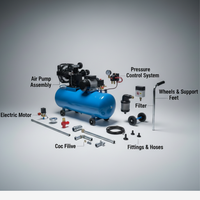 Compresseur d’air à courroie 300 L – Puissance 4,5 HP – 220 V, performant et fiable
