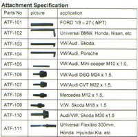 Extracteur & Distributeur ATF Pneumatique 6 L – Kit Complet avec 14 Adaptateurs