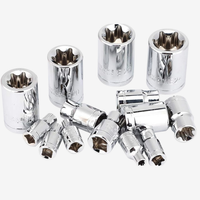 Ensemble de douilles Torx E – 14 pièces (E4 à E24) – Tailles 1/4, 3/8 et 1/2 – Référence YZ4119