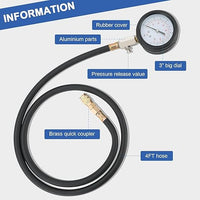 YZ-7006A Testeur de Pression d'Huile Moteur 0-140 PSI - Kit Diagnostic Auto