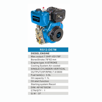 RS12-DE7M – Puissant moteur diesel 7.0 HP (VD178F) à axe vertical