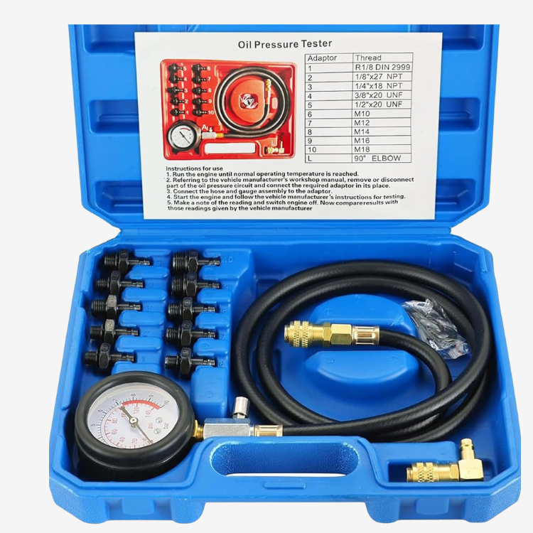 YZ-7006A Testeur de Pression d'Huile Moteur 0-140 PSI - Kit Diagnostic Auto