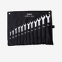 Set de Clés Mixtes Deli DL130012A – Ensemble Clés Plates et à ŒIL en Acier Chrome Vanadium, Outils Mécaniques Professionnels Auto
