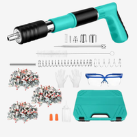 Pistolet à Clous Manuel – Kit Complet de 100 Clous Ronds pour Fixations Précises et Faciles