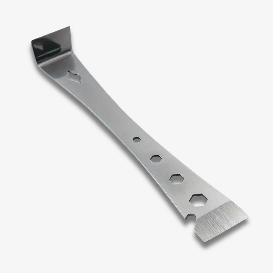 Grattoir à levier plat en métal avec poignée de porte polyvalente - outil robuste et polyvalent
