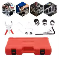 Kit d'Outils pour Segments de Piston 50–100 mm – Ensemble Complet avec Compresseur, Pince et Nettoyeur de Gorges