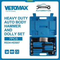 RS34-HDS07 - Kit Marteaux Carrosserie 7 pièces - Ensemble d'outils professionnels pour réparation carrosserie