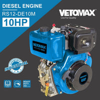 RS12-DE10M – Puissant moteur diesel 10 HP, performant et fiable