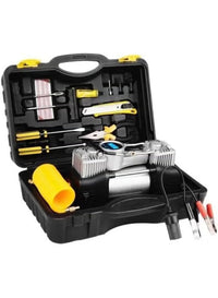 Compresseur d’Air Portable 12V – Kit Complet avec Coffret de Transport